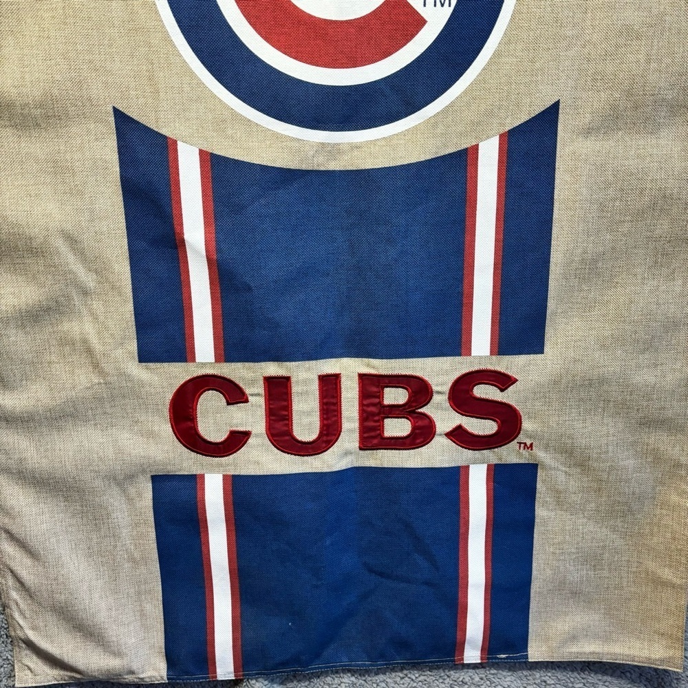 Chicago Cubs Two Sided Vertical Banner 28 x 43 red, white, and blue MLB - Picture 4 of 12